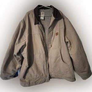 Sherpa-lined  Carhartt jacket, tan , 3xl,